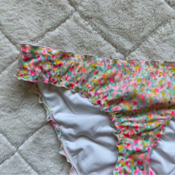 Victoria's Secret | "Confetti" The Ruffle Cheeky Bikini Bottoms | Size Small - Picture 4 of 11
